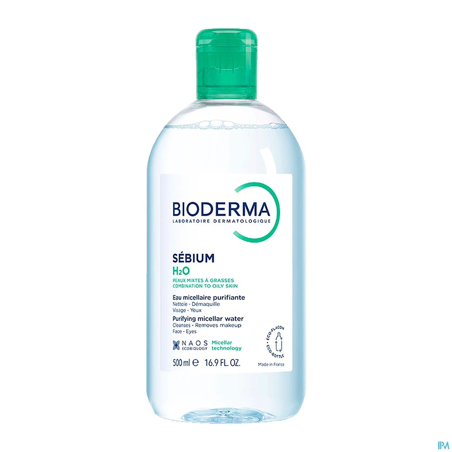 Bioderma Sébium H2O Solution Micellaire Peaux Grasses 500 mL