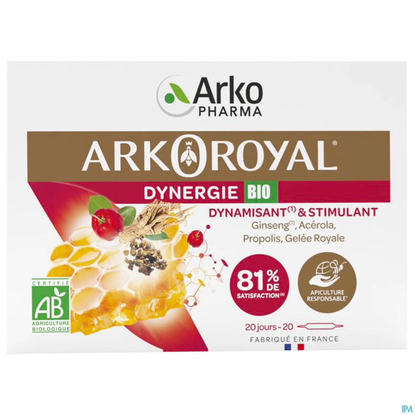 Arkoroyal Dynergie Bio 20 Ampoules