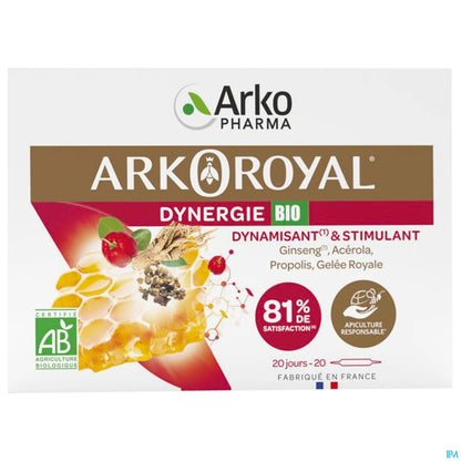 Arkoroyal Dynergie Bio 20 Ampoules