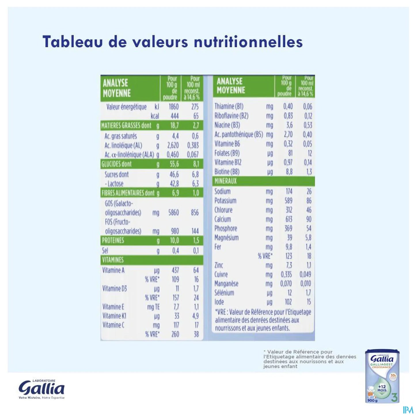 Galliagest 3 Growth Milk 800g
