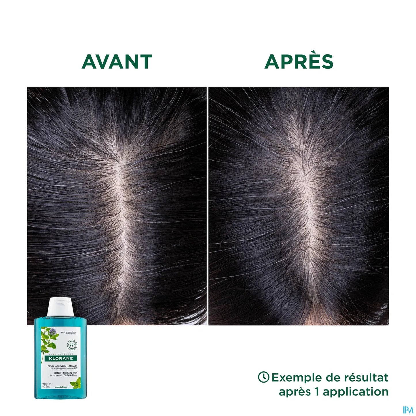 Shampoing Détox à la Menthe Bio pour Tous Types de Cheveux 400ml