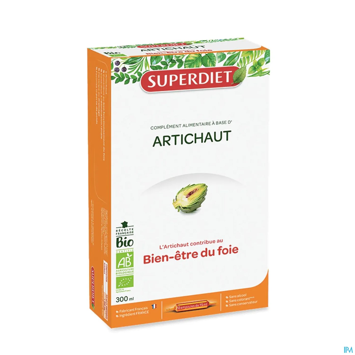 Artichaut Bio 20 Ampoules de 15ml