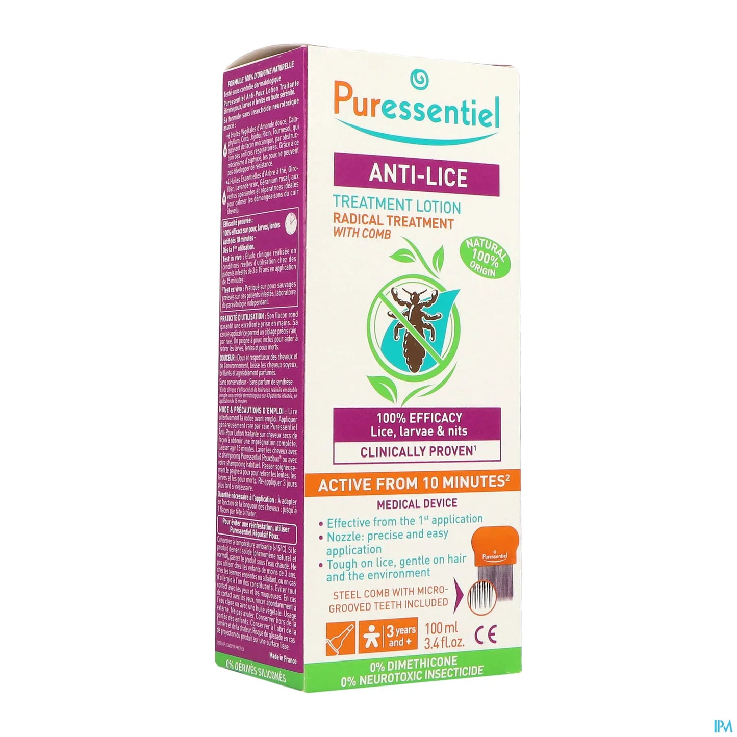 Antipoux Lotion + Peigne 100ml