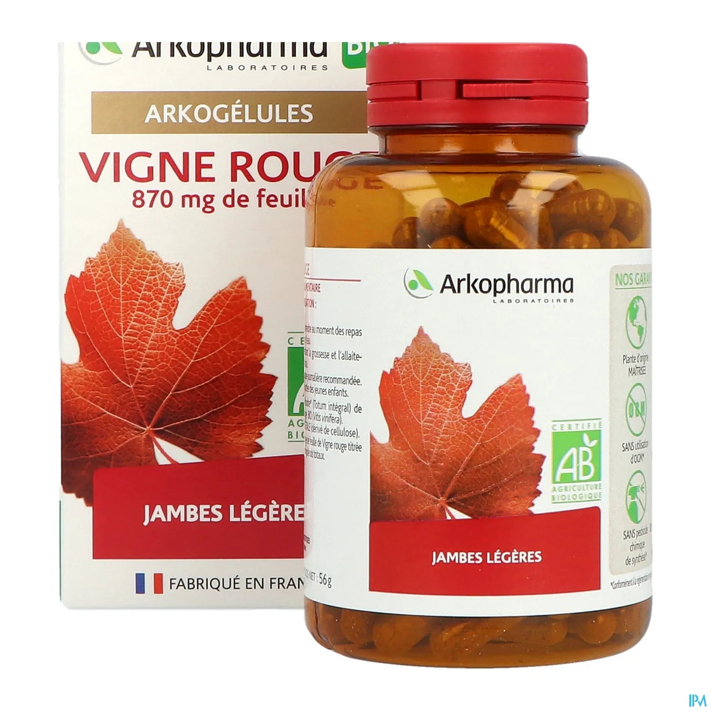 Arkogélules Vigne Rouge Bio 150 Gélules