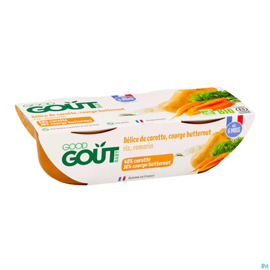 Organic Butternut and Carrot Puree 2x190g