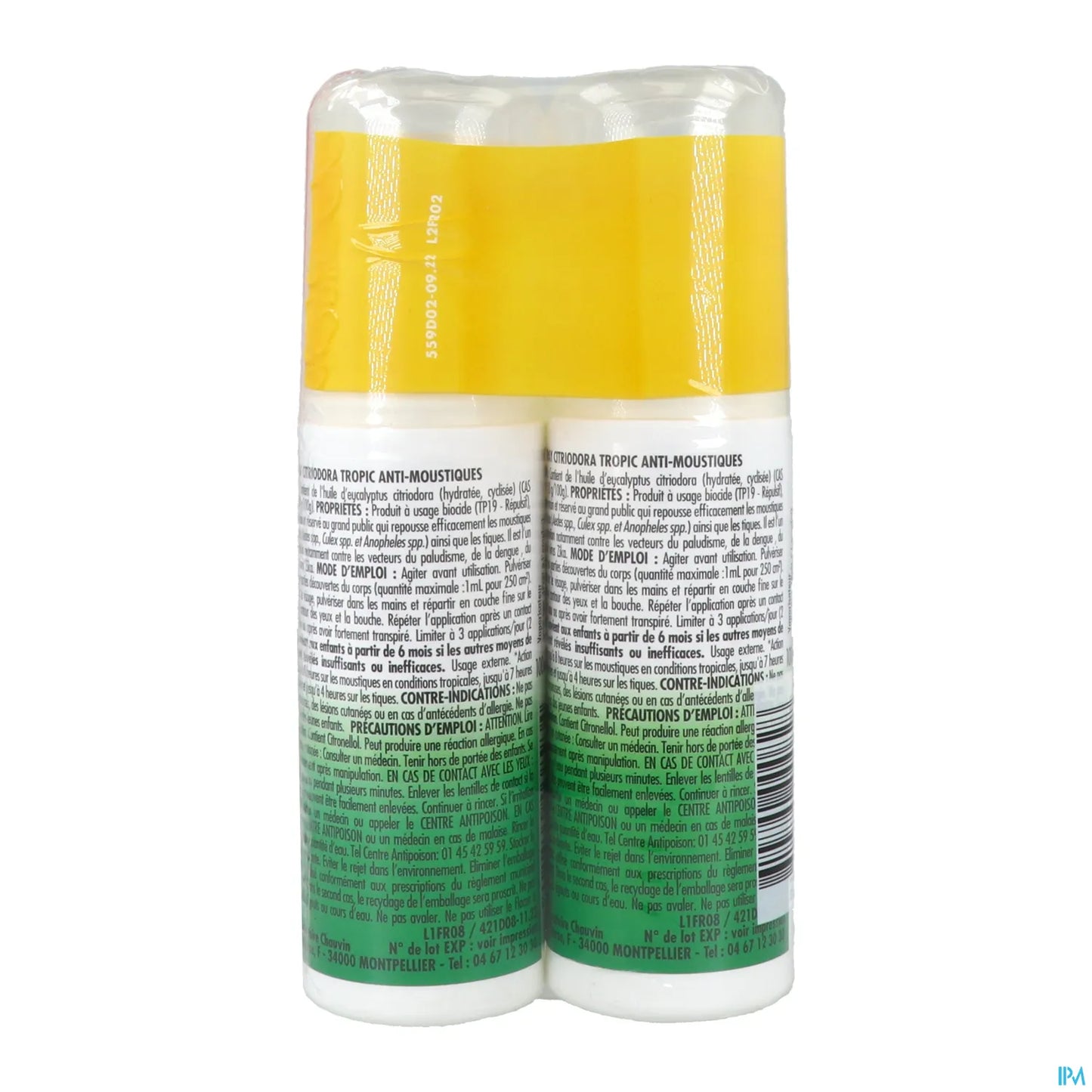 Citriodora Plant Repellent Spray 2x100ml