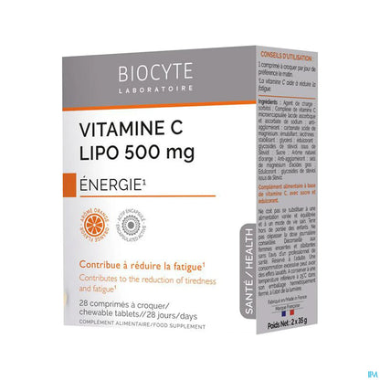 Vitamine C Lipo à Croquer 500mg 28 Comprimés