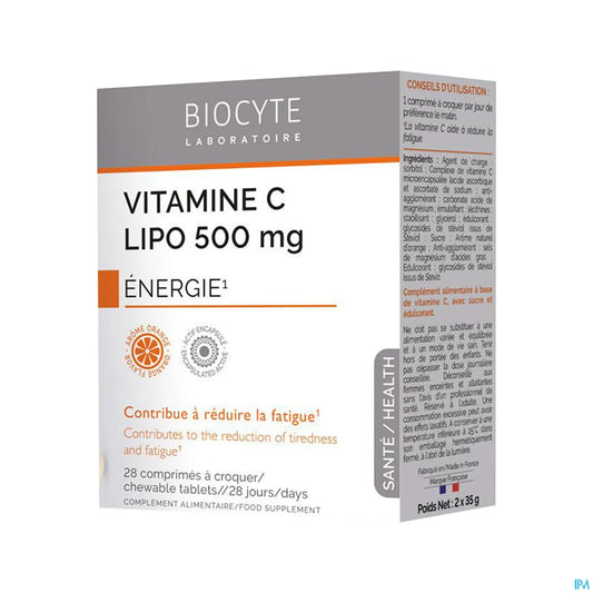 Vitamine C Lipo à Croquer 500mg 28 Comprimés