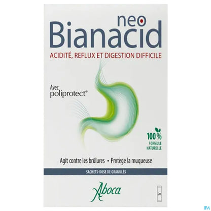Neo Bianacid Reflux Et Difficult Digestion 20 Sachets
