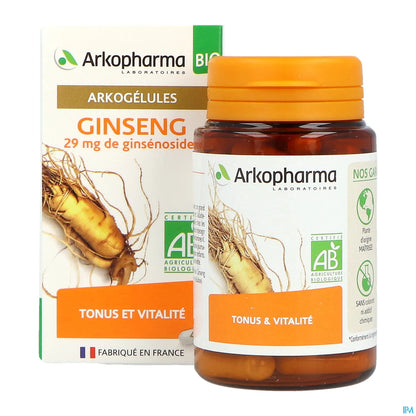 Arkogélules BIO Ginseng 1560mg de Racine 45 Gélules