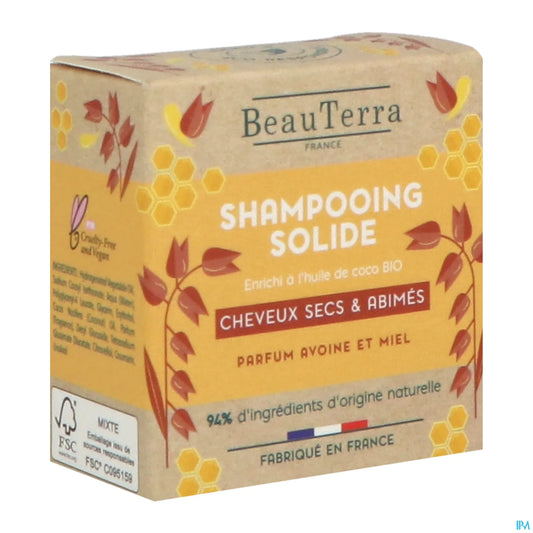 Shampooing Solide Cheveux Secs Et Abîmés 75G