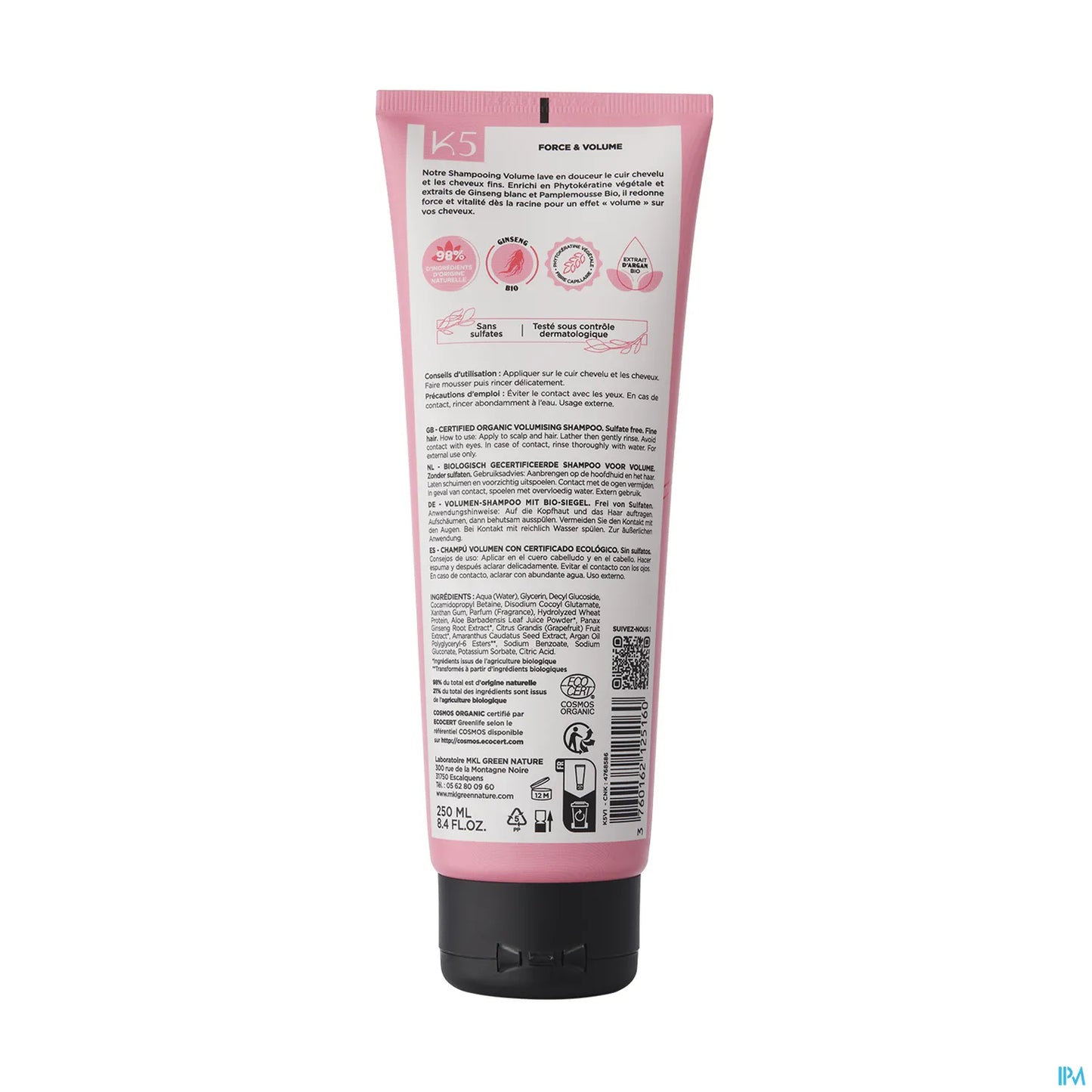 Green Nature Organic Volume Shampoo 250 ml