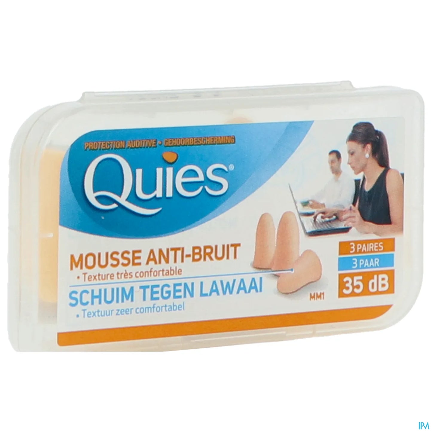 Protection Auditive en Mousse Confort Couleur Chair 3 Paires