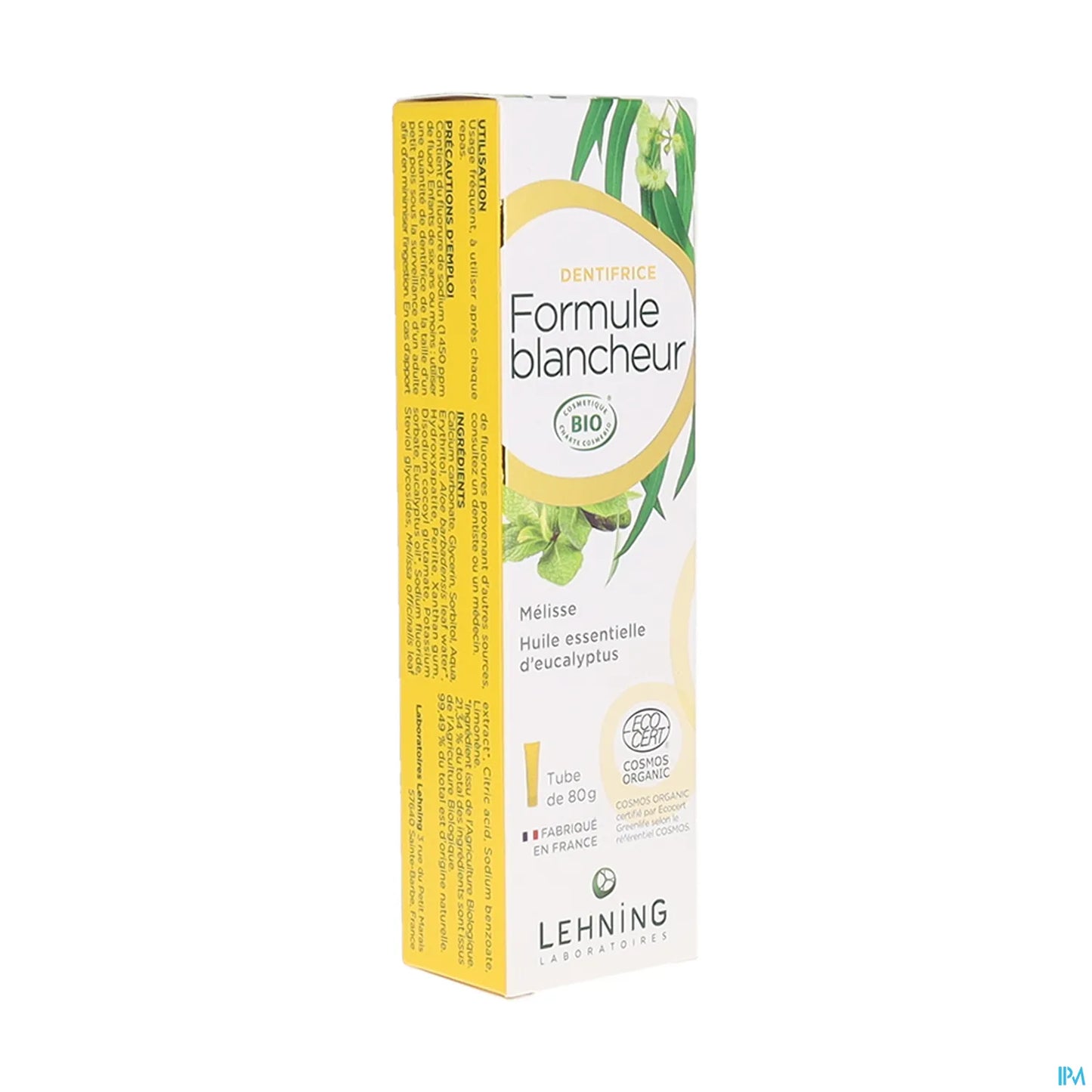 Dentifrice Bio Formule Blancheur 80 g