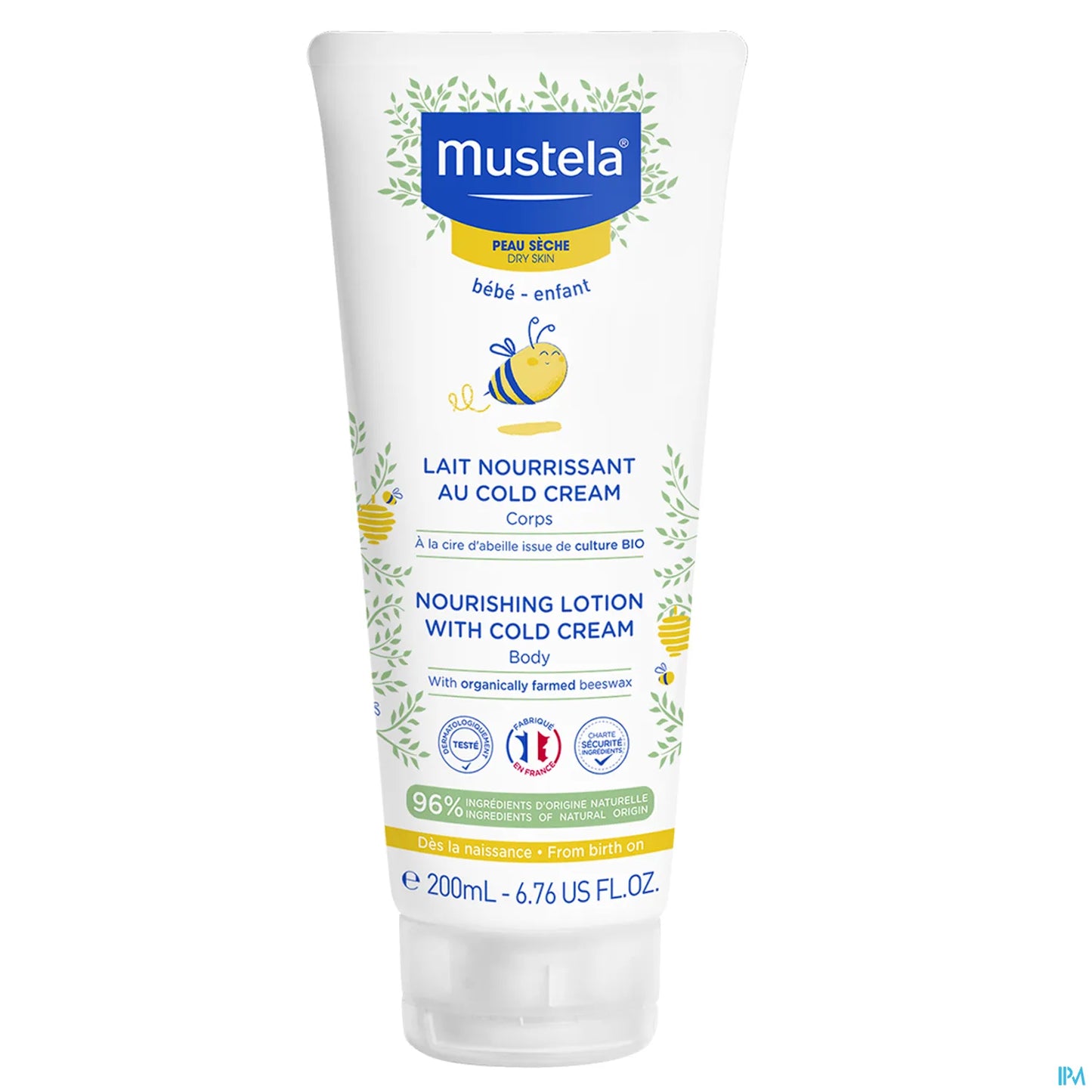 Lait Nourrissant au Cold Cream et Cire d'Abeille 200ml