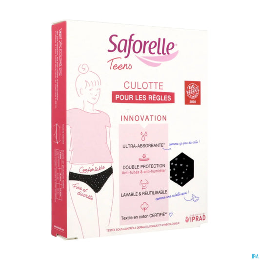 Teens Culotte pour les Règles Taille 12 Ans Absorbante Lavable