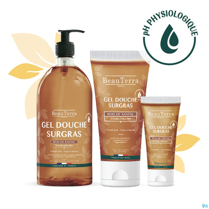 Gel Douche Surgras Bois de Santal 1L