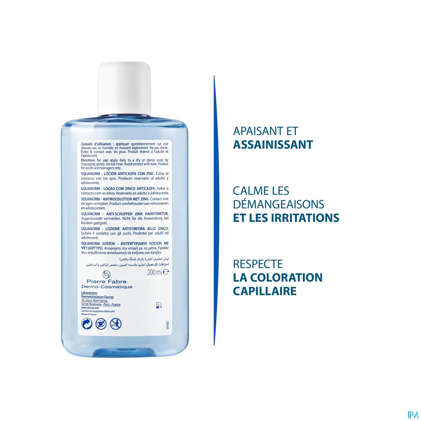 Squanorm Lotion Antipelliculaire Zinc 200 ml