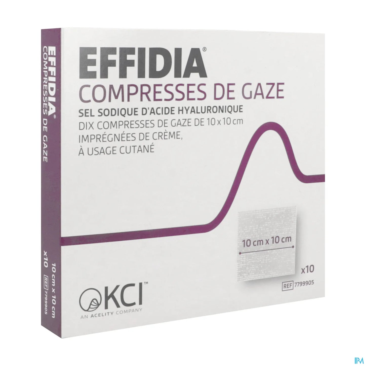 Compresse Imprégnée 10x10cm 10 Pièces