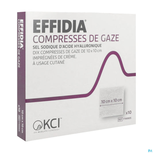 Impregnated Compress 10x10cm 10 Pieces