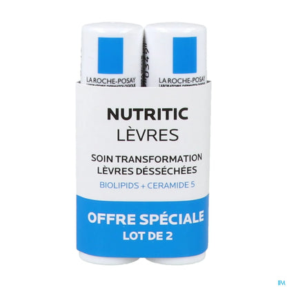 Nutritic Lèvres Lot de 2 x 4,7 ml