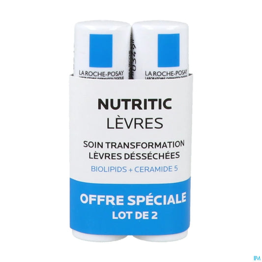 Nutritic Lèvres Lot de 2 x 4,7 ml