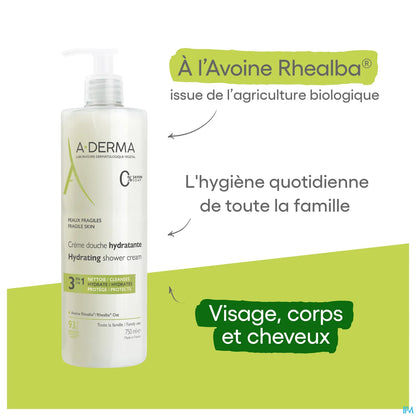 Crème Douche Hydratante 3 en 1 750 ml