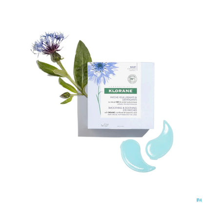 Patchs Yeux Lissants Hydro Gel Bleuet Bio Acide Hyaluronique 7 Paires