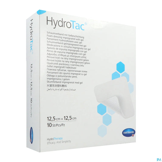 Hydrotac Pansement Non Adhésif 12,5 x 12,5 cm Boîte de 10