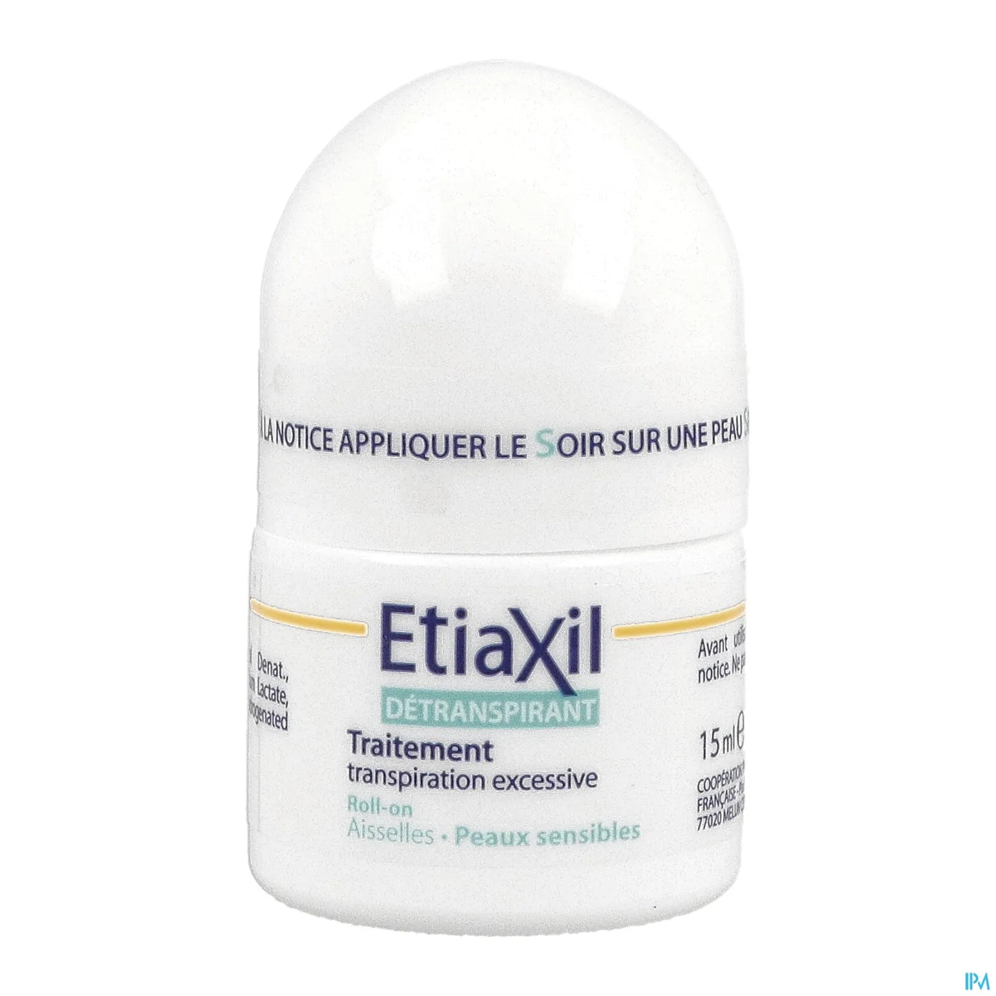 Détranspirant Aisselles Peaux Sensibles Roll On 15 mL