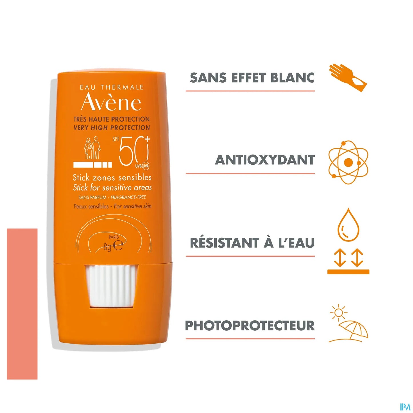 Stick Protection Très Haute pour Zones Sensibles SPF 50+ 8g