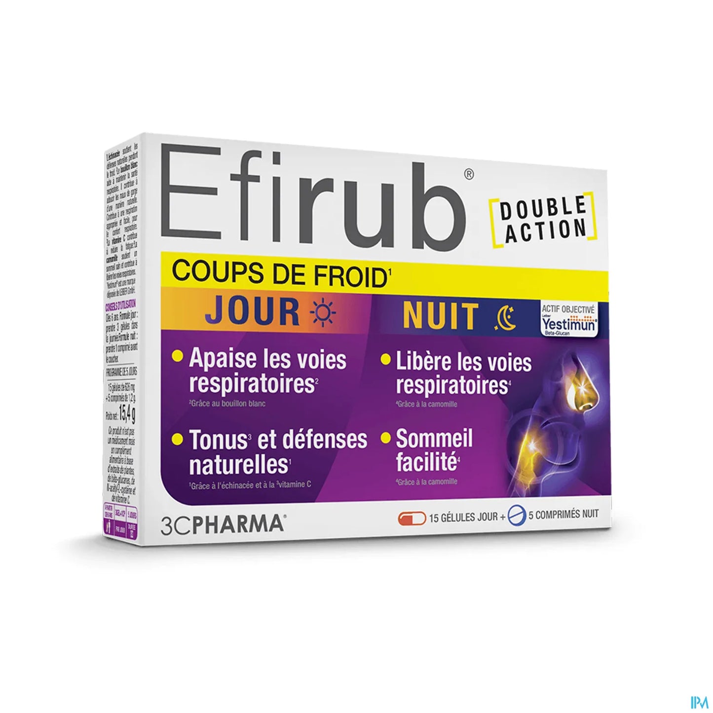 Efirub Jour Nuit 15 Gélules + 5 Comprimés