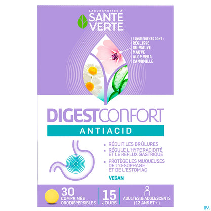 DigestConfort Antiacid 30 Comprimés Orodispersibles
