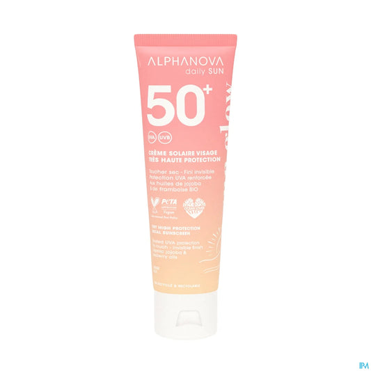 Crème Solaire SPF50+ Visage Sun Glow 50ml