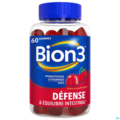 Défense Goût Fruits Rouges 60 Gummies