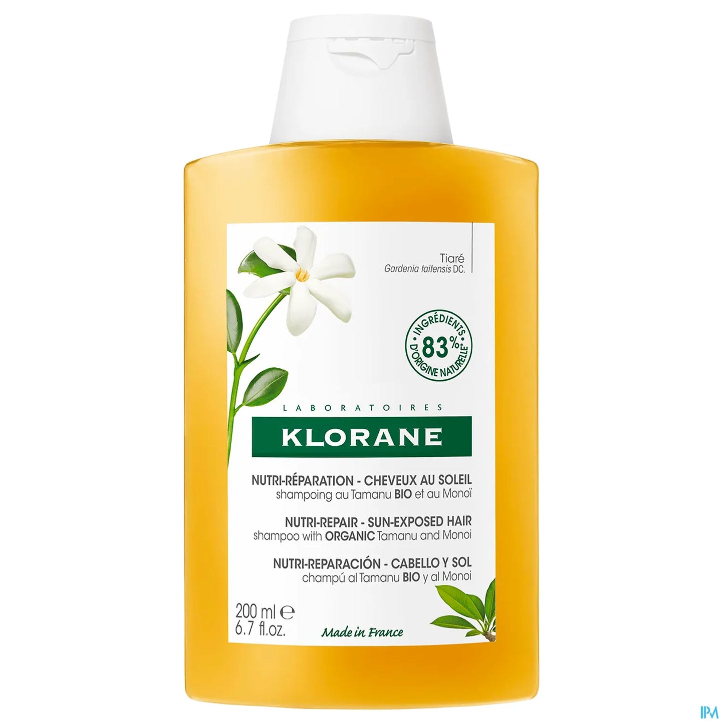 Solaire Shampoing Nutritif Monoï Et Tamanu Bio 200 Ml