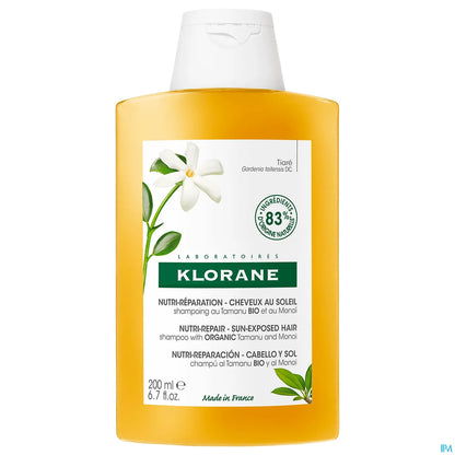 Solaire Shampoing Nutritif Monoï Et Tamanu Bio 200 Ml