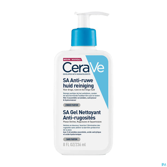 SA Gel Nettoyant Lissant pour Peaux Sèches Rugueuses et Granuleuses 236ml
