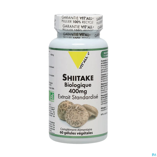 Vit'All+ Shiitake Bio 400 mg 60 Gélules