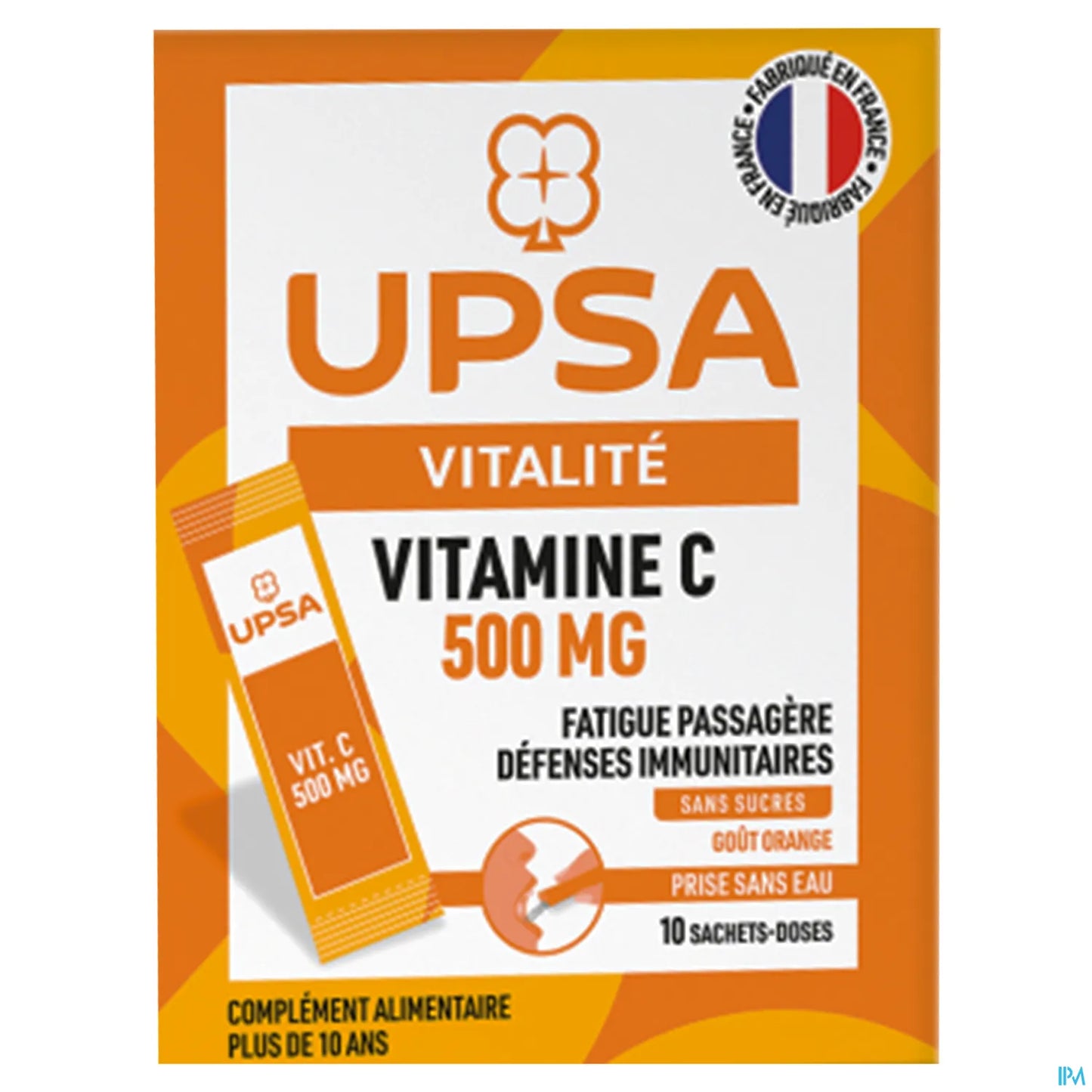 Vitalité Vitamine C 500mg 10 Sachets Doses