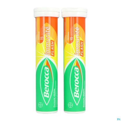 Bayer Berocca Immunity Flash gusto arancia 30 compresse effervescenti