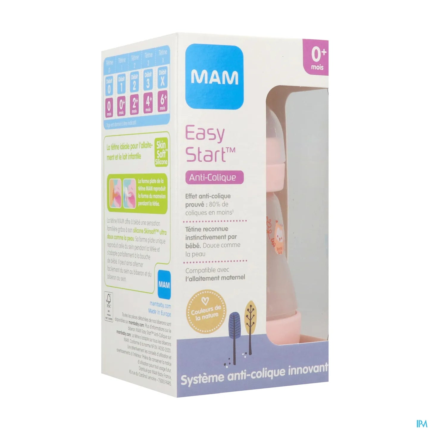 Biberon Easy Start Anti Colic 160ml Blush