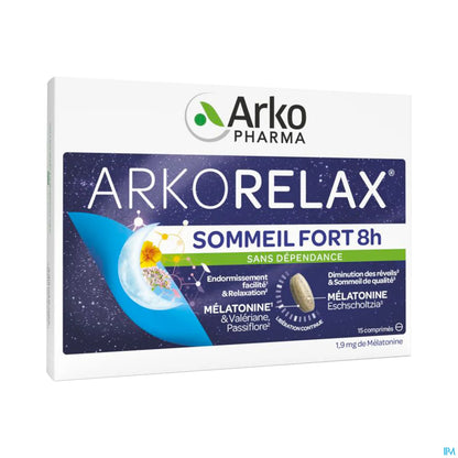 Arkorelax Strong Sleep 8H Tablets B/15