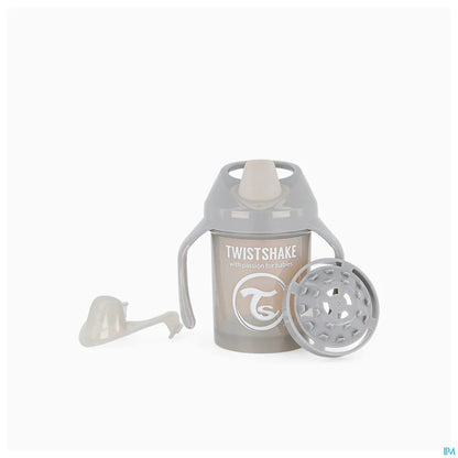 Twistshake Tasse Cup Mini Gris 230 mL 4 Mois et Plus