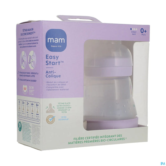 Set of 2 Easy Start Anti-Colic Baby Bottles 160 ml Lilac Sand