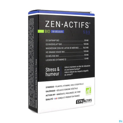 Synactifs ZenGreen Stress 30 Gélules