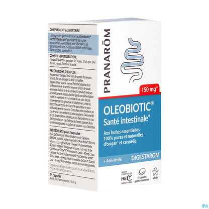 Digestarom Oleobiotic Santé Intestinale 15 Capsules
