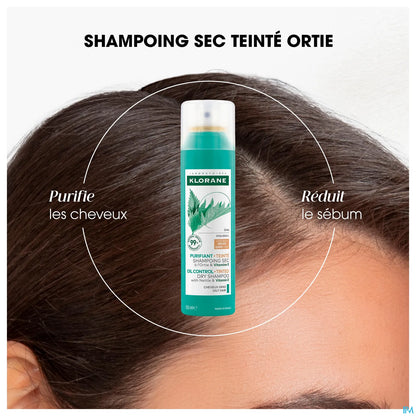 Shampoing Sec Teinté Ortie Et Vitamine E 150 ml