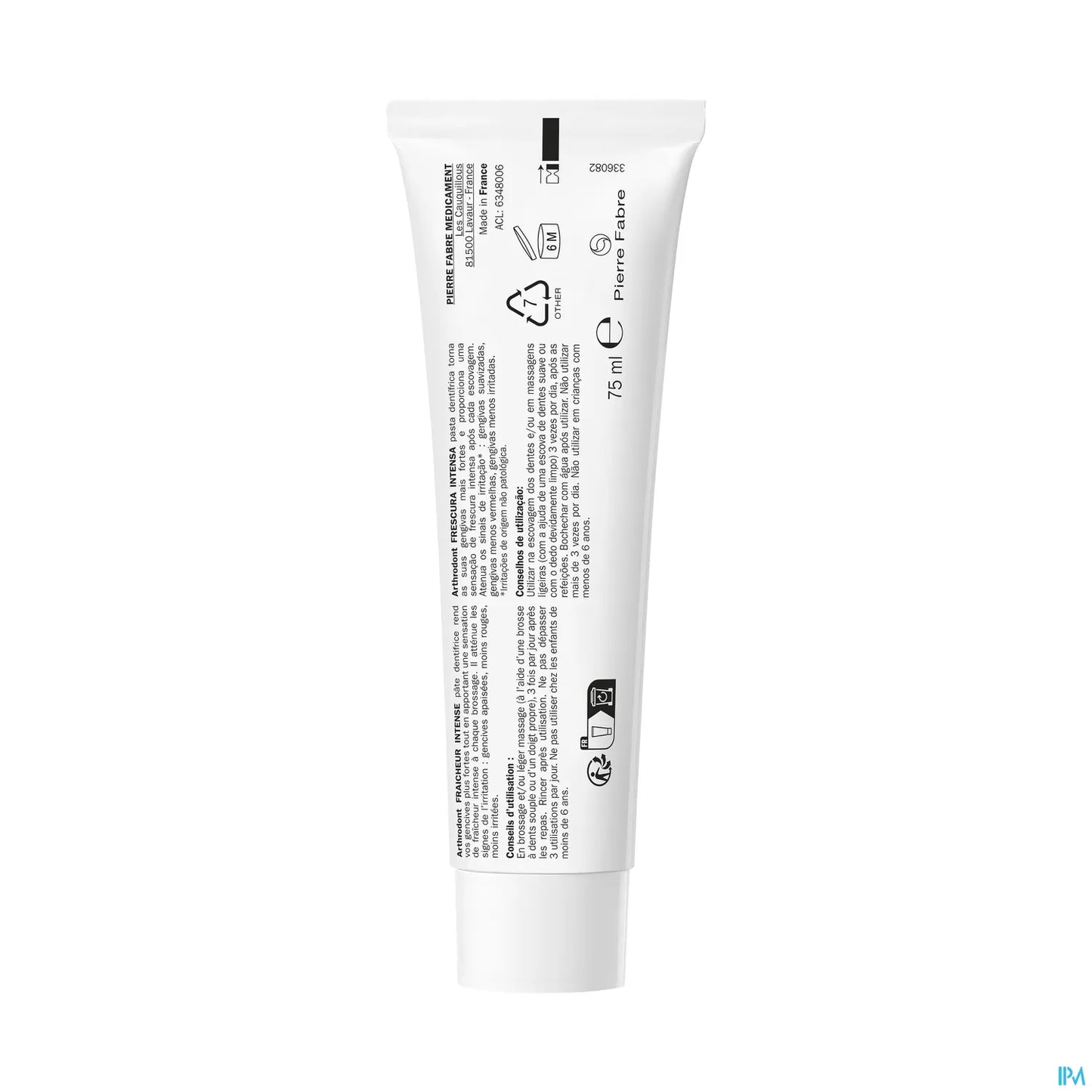 Fraicheur Intense Pate Dentifrice Gencives Irritees 75ml