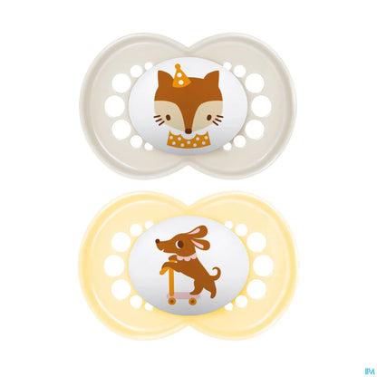 Sucette Silicone Original Animaux +18 Mois Lot de 2